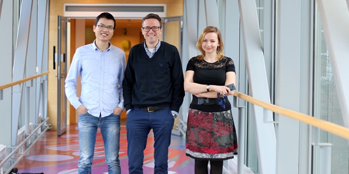 From left: Zhiwei, Jens, Anastasia. Photo by Martina Butorac