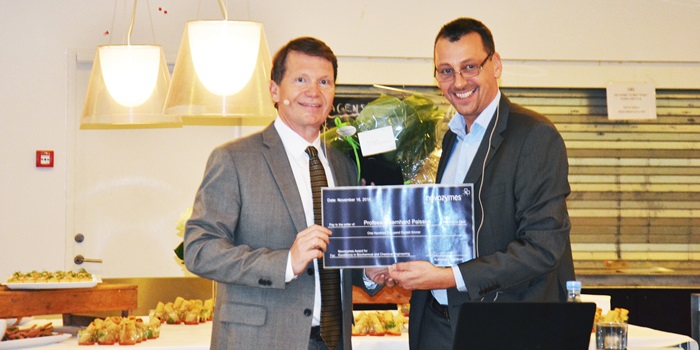 Bernhard Palsson Novozymes award in Biochemical and Chemical Engineering