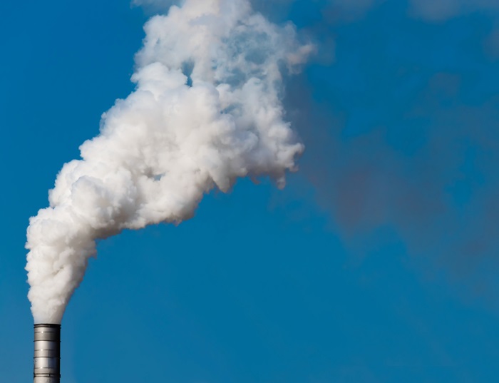Smoke from a chimney